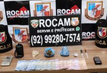 Polícia prende jovem com drogas, balanças de precisão e rádio comunicador no Cacau Pirêra