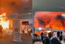 Incêndio provoca evacuação no Pavilhão dos Países da Blue Zone durante a COP30, em Belém