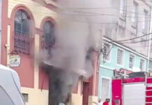 VÍDEO: Incêndio atinge estabelecimento comercial no Centro de Manaus e levanta suspeita de crime