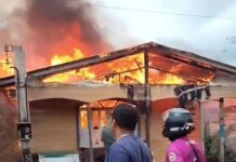 Vídeo: Incêndio destrói residência e mobiliza moradores no Amazonas