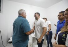 Governador Wilson Lima vistoria mutirão de cirurgias de catarata e reforma de hospital em Rio Preto da Eva