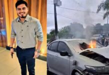 VÍDEO: Filho de vereadora morre após colidir carro com árvore em Itacoatiara, no Amazonas