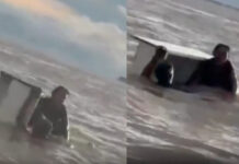 Casal sobrevive após ficar três horas à deriva em porta de geladeira no rio Solimões