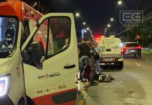 Motociclista de aplicativo e passageiro ficam gravemente feridos após queda na avenida Professor Nilton Lins, em Manaus