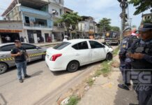 VÍDEO: Motorista é morto a facadas dentro de carro no bairro Educandos