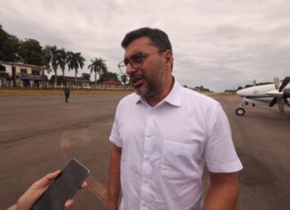 Governador Wilson Lima entrega pista de pouso reformada em Pauini