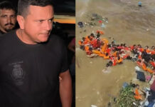 Piloto de lancha que naufragou no Encontro das Águas é liberado de delegacia após pagar fiança