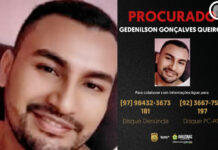 PC-AM divulga imagem de homem procurado por lesão corporal e ameaça contra a companheira, em Tefé