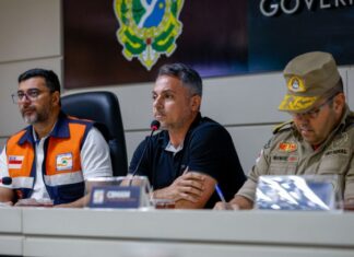 Wilson Lima alinha ações estratégicas para enfretamento à cheia de 2026, durante reunião do Comitê Permanente de Enfrentamento a Eventos Climáticos e Ambientais