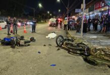 Motociclista morre após colisão entre motos no bairro Parque das Laranjeiras, em Manaus