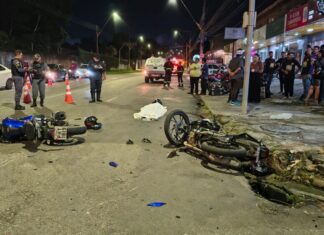 Motociclista morre após colisão entre motos no bairro Parque das Laranjeiras, em Manaus