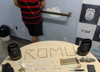 Romu prende homem por tráfico de drogas na feira Manaus Moderna