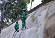 Prefeitura de Manaus avança em obra com geomanta e reforça segurança na Mário Ypiranga