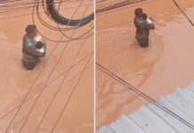 VÍDEO: Soldado salva bebê de dois meses durante enchente e cena comove moradores em Minas Gerais