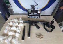 Adolescente é apreendido com submetralhadora e drogas no bairro Colônia Terra Nova