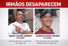 Irmãos desaparecem após viagem de trabalho ao Mato Grosso e família pede ajuda