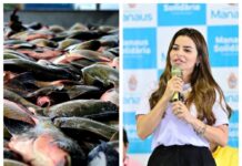 Vivi Lira lidera ação “Páscoa na Floresta” que distribui pescado a famílias vulneráveis na capital amazonense