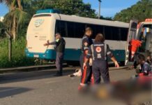 Homem morre atropelado e outro fica ferido após ser atingido por carro no Tarumã