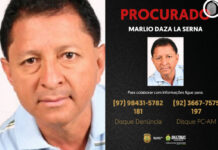 Polícia divulga imagem de homem procurado por descumprimento de medida protetiva, violação de domicílio e ameaça contra a ex-companheira, em Lábrea