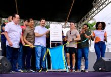 Prefeito David Almeida entrega complexo esportivo revitalizado no conjunto Mundo Novo, zona Norte de Manaus